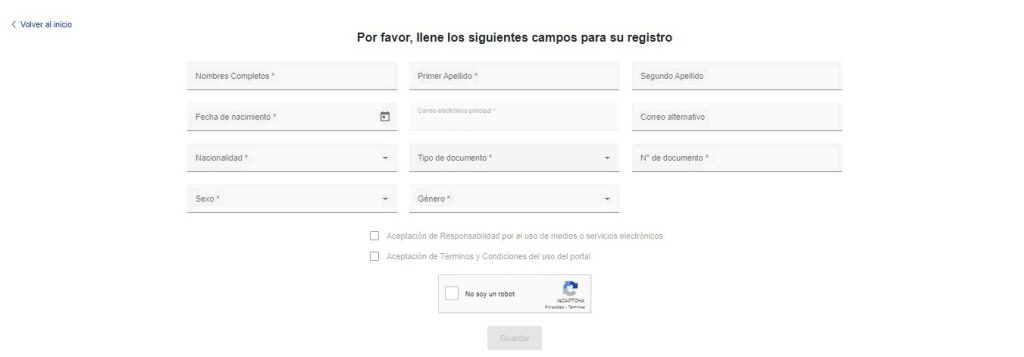 Ingreso de datos serviciosdigitales, Ecuador