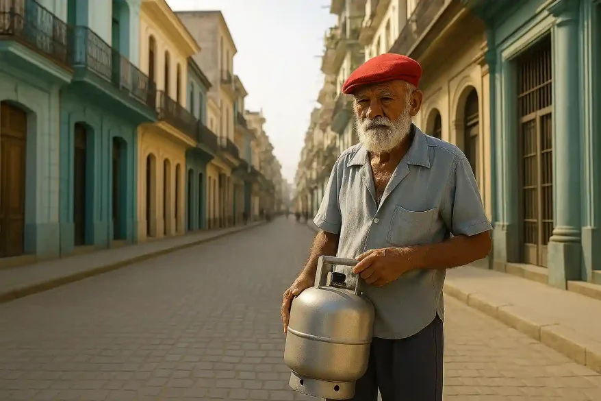 hombre balita de gas cuba