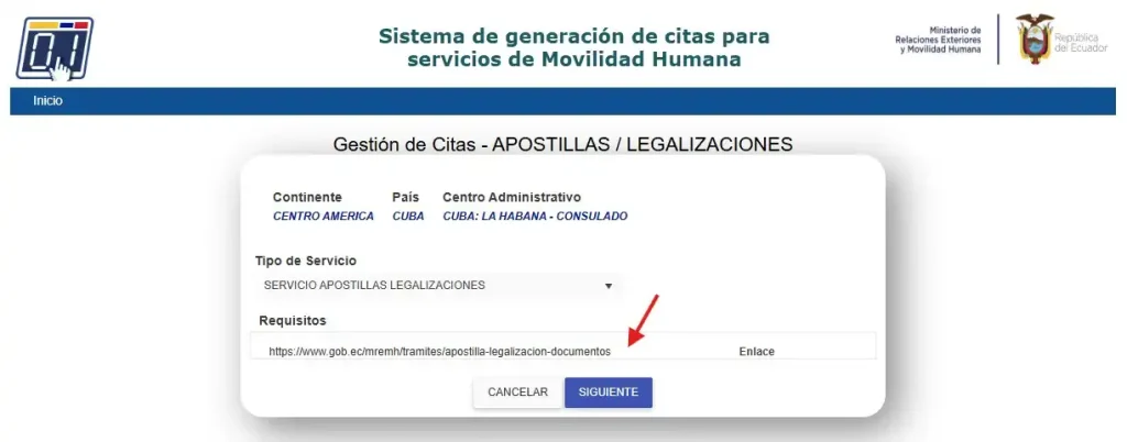 cita legalizacion ecuador sgte