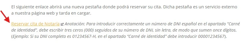 reservar cita notaria consulado espana